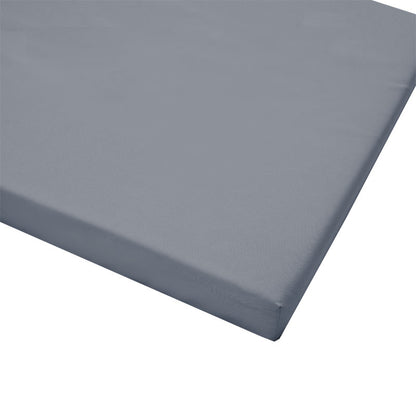 Lounger sunbed Sunset fabric grey 65x185x10cm