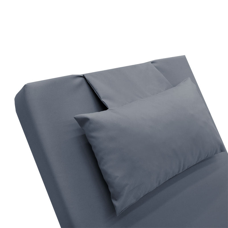 Lounger sunbed Sunset fabric grey 65x185x10cm