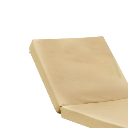 Lounger sunbed Sadie pakoworld fabric beige 65x185x15cm