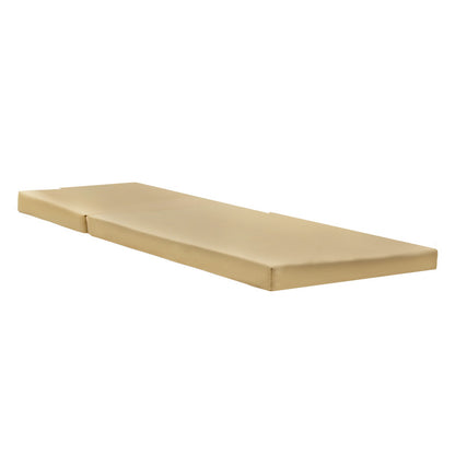 Lounger sunbed Sadie fabric beige 65x185x7cm