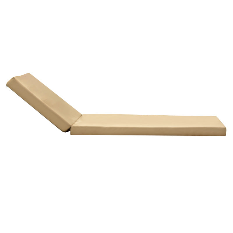 Lounger sunbed Sadie fabric beige 65x185x7cm