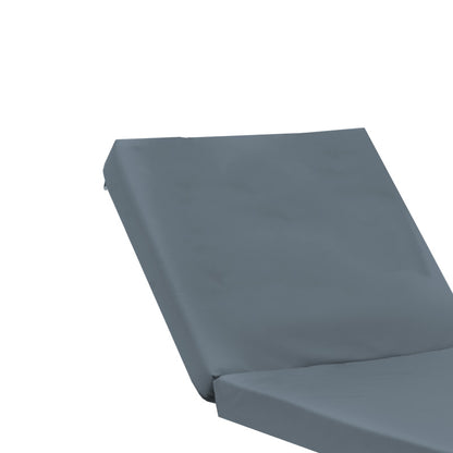 Sadie sunbed cushion pakoworld gray fabric 65x185x15cm