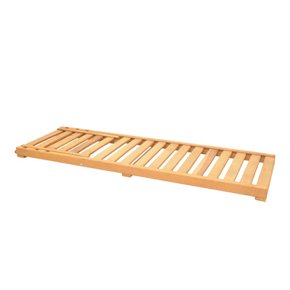DeDeckchair Specta pakoworld solid beech wood in natural color 60x190x50cm