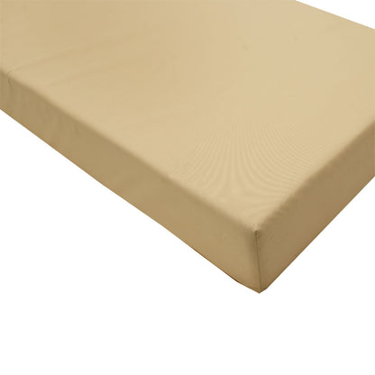 Specta sunbed cushion pakoworld beige fabric 60x190x20cm