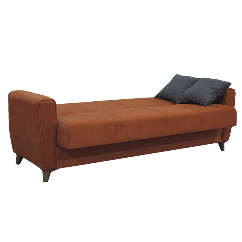 3 seater sofa-bed Antony pakoworld fabric velvet tile 210x75x85cm