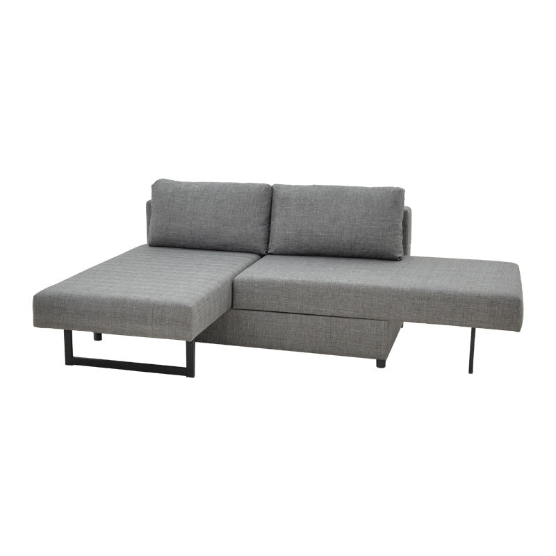 Polymorphic sofa-bed Defry pakoworld fabric grey 230x165x72cm