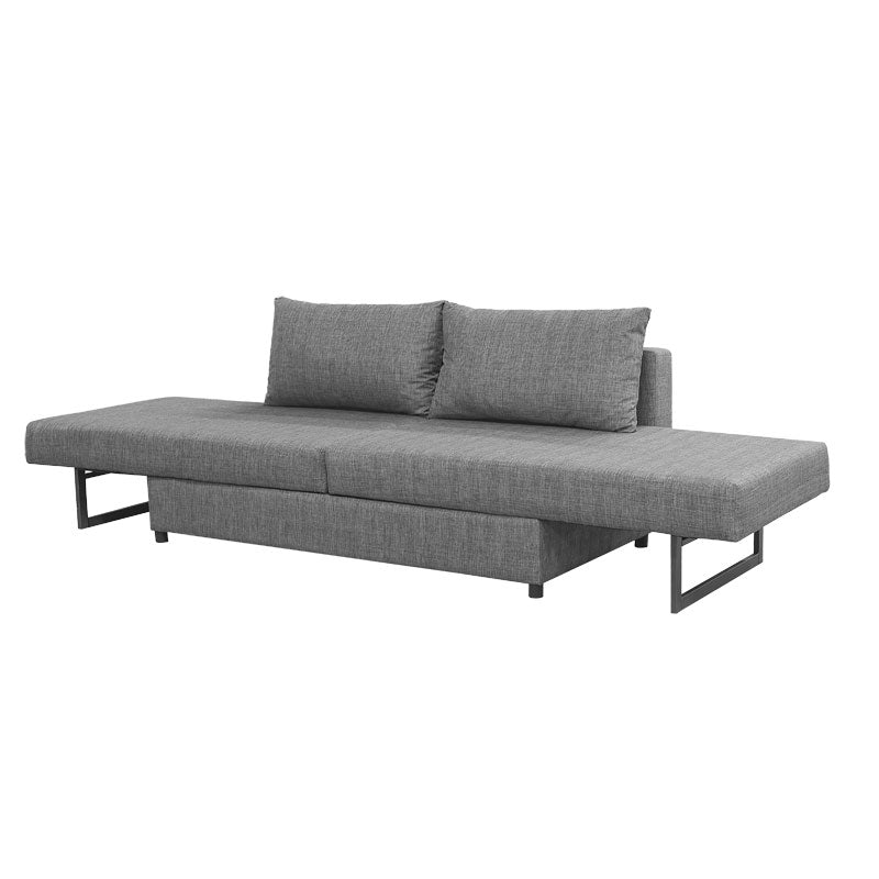 Polymorphic sofa-bed Defry pakoworld fabric grey 230x165x72cm