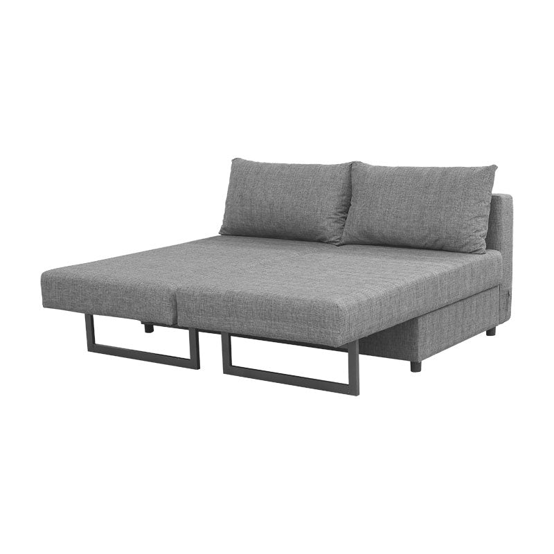 Polymorphic sofa-bed Defry pakoworld fabric grey 230x165x72cm