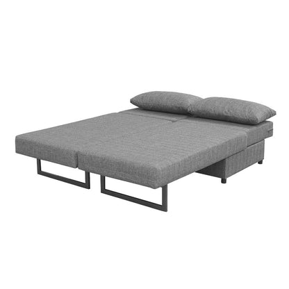 Polymorphic sofa-bed Defry pakoworld fabric grey 230x165x72cm