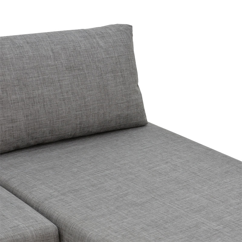 Polymorphic sofa-bed Defry pakoworld fabric grey 230x165x72cm