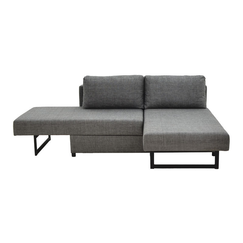 Polymorphic sofa-bed Defry pakoworld charcoal fabric 230x165x72cm