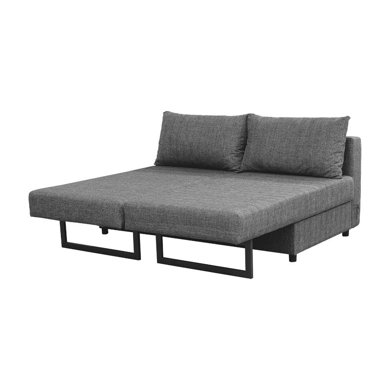 Polymorphic sofa-bed Defry pakoworld charcoal fabric 230x165x72cm