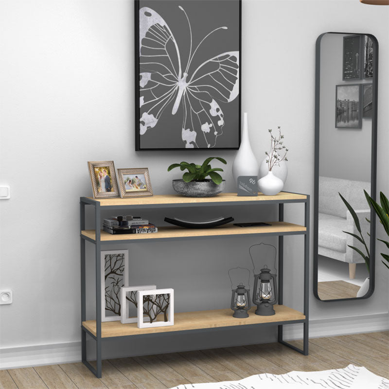 Console Malloy pakoworld sonoma-grey 120x33x90cm