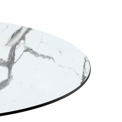 Table top Melody pakoworld HPL white marble Φ60cm 12mm thick
