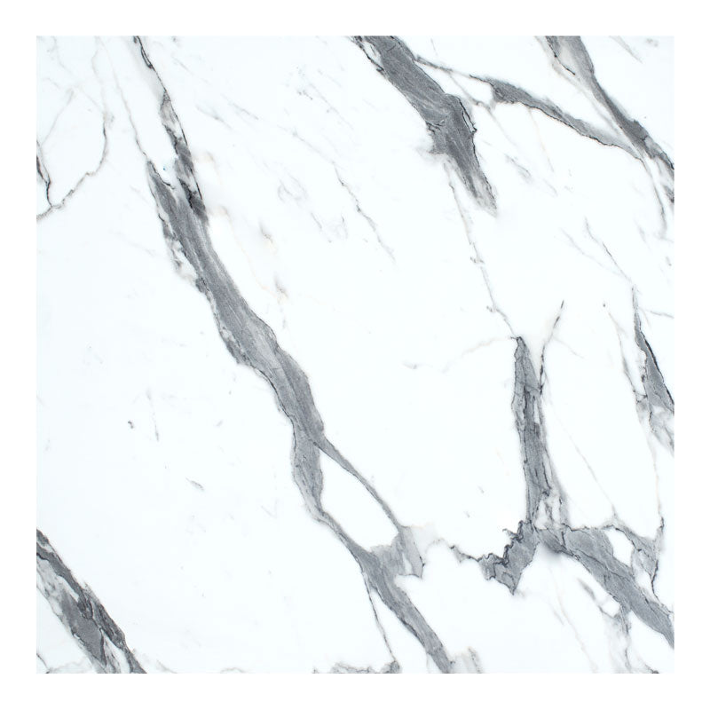 Table top Melody pakoworld HPL white marble 70x70cm thickness 12mm