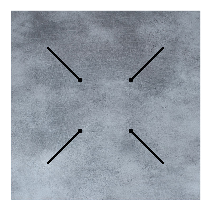 Tabletop Inspire pakoworld HPL gray cement 69x69cm 12mm thick