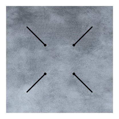 Tabletop Inspire pakoworld HPL gray cement 69x69cm 12mm thick