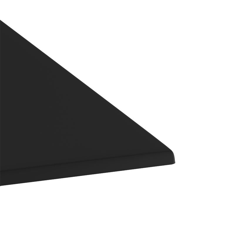 Table top Scenic pakoworld Werzalit black 70x70cm thickness 35mm