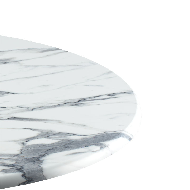 Solace pakoworld Werzalit white marble table top Φ70cm, 25mm thick