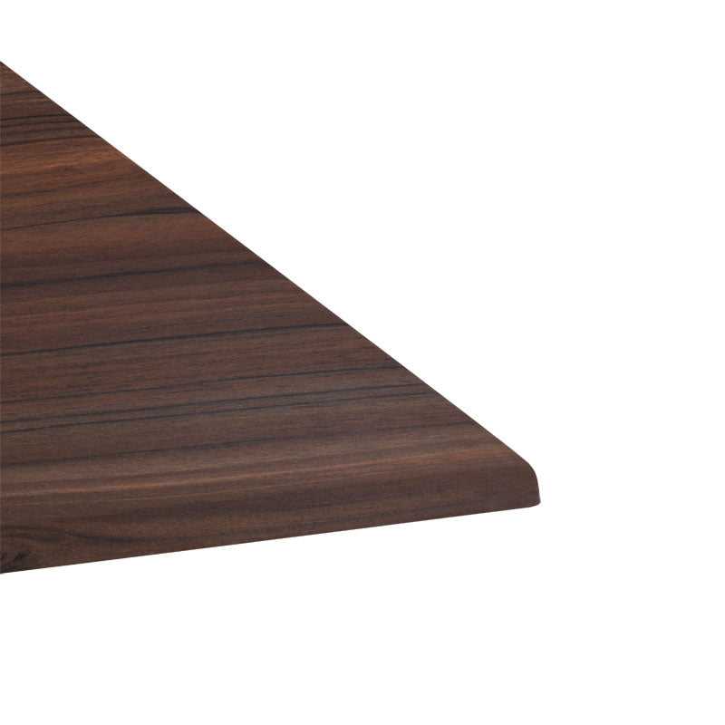 Table top Bounty pakoworld Werzalit walnut 70x70cm thickness 35mm