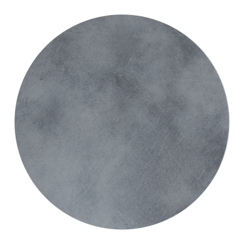 Table top Copious pakoworld Werzalit gray cement I Φ60cm, 25mm thick