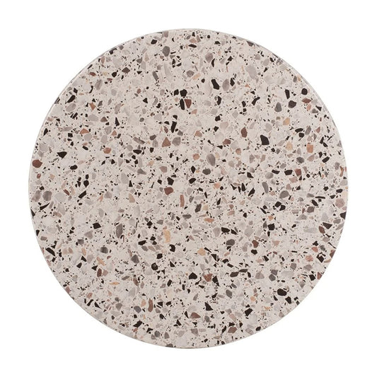 Table top Mala Werzalit gray beige Φ70cm, 25mm thick