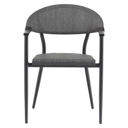 Armchair Pino pakoworld aluminum black-black textilene