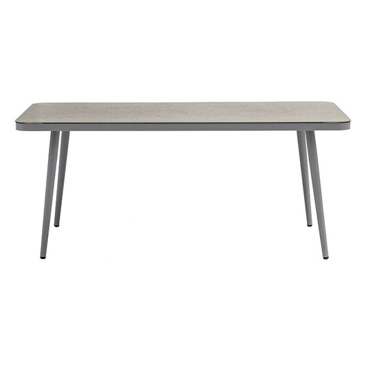 Table Ecco pakoworld aluminum grey-glass beige 160x90x75cm