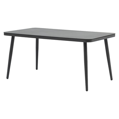 Table Ecco pakoworld aluminum anthracite-glass gray 160x90x75cm