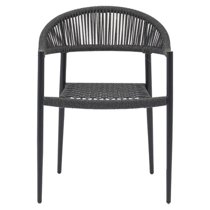 Armchair Freiburg pakoworld aluminum dark grey-PP grey