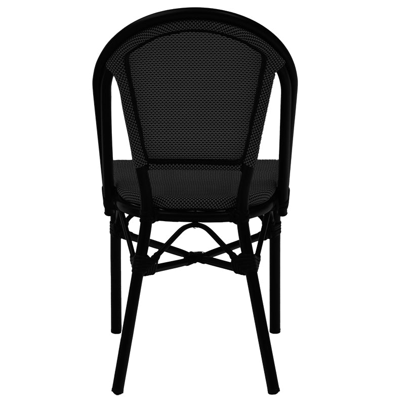 Chair Paris pakoworld aluminum black-textilene black