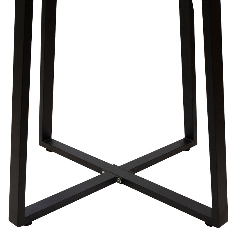 Table base lavish pakoworld metal black 70x70x73cm