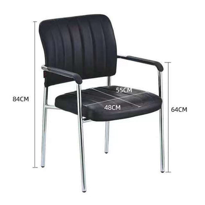 Lifelong pakoworld PU guest chair black-chrome leg