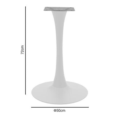 Table base Keep pakoworld metal black-white D50x72cm