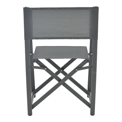 Director's chair Mabu pakoworld dark grey aluminum 56x48x86cm