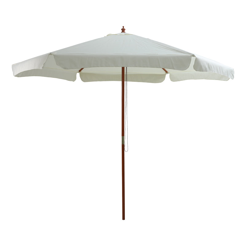 Umbrella professional Trigo pakoworld wood off-white fabric Φ3m