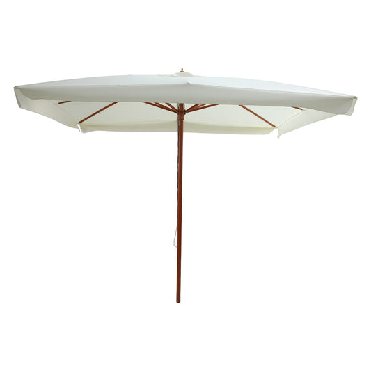 Professional umbrella Vasel pakoworld one-piece fabric wood-beige fabric 300x300x250cm