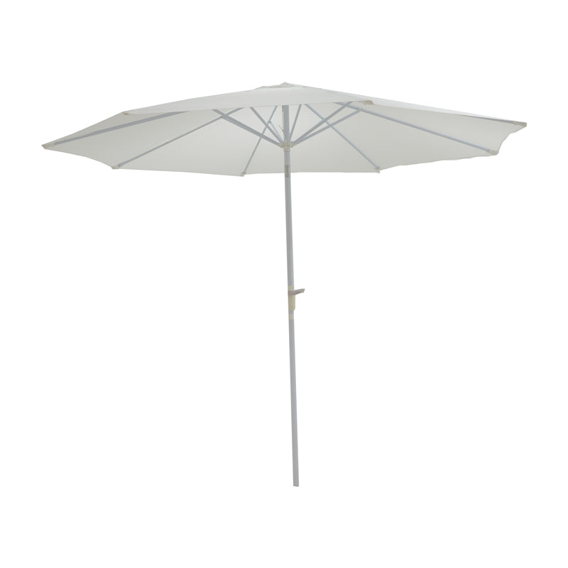 Professional umbrella Frow pakoworld white aluminum-beige fabric Φ3m