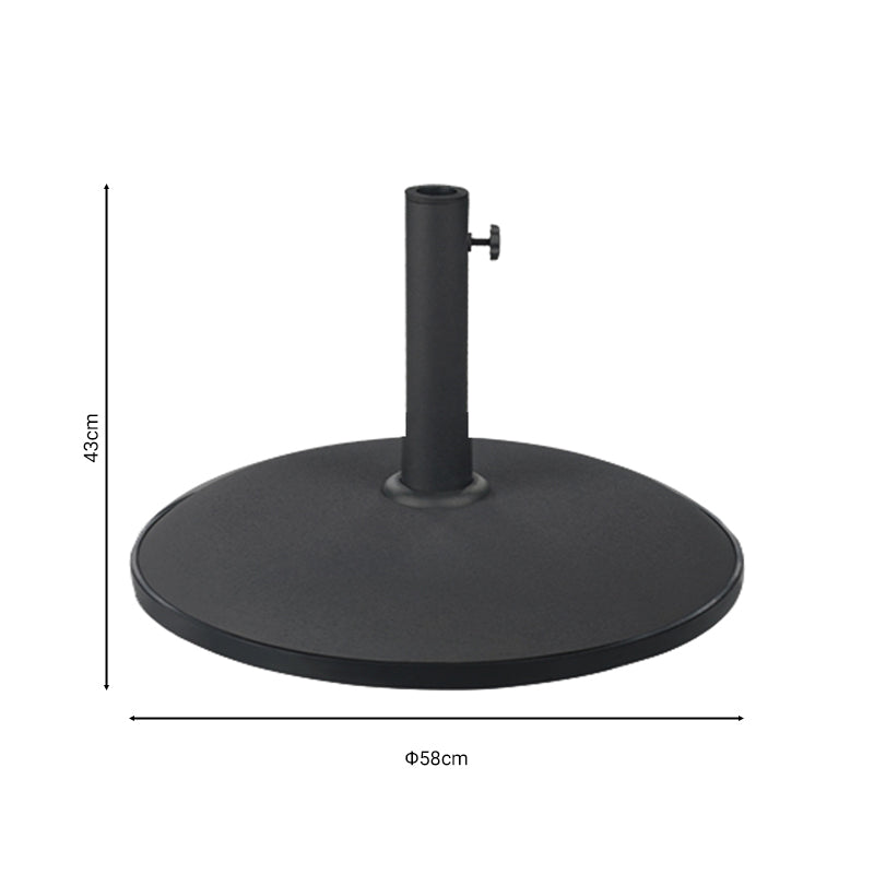 Cement black umbrella base pakoworld 50kg D58cm