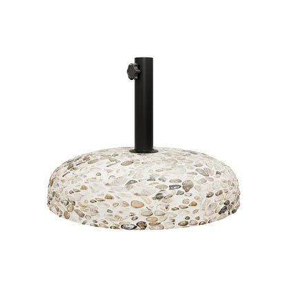 Cement umbrella base with cobble stone Nimbus pakoworld 25kg D50cm