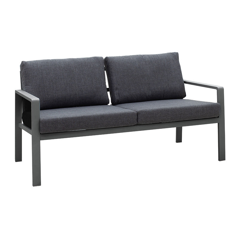 Lounge Ritchie set 4pcs aluminum-fabric dark grey