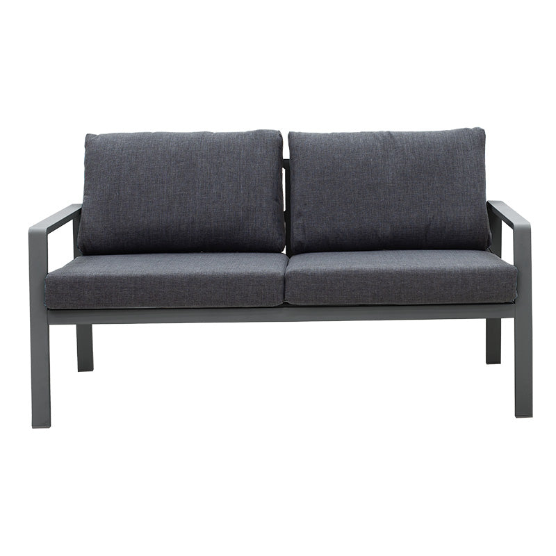 Lounge Ritchie set 4pcs aluminum-fabric dark grey