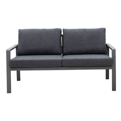 Lounge Ritchie set 4pcs aluminum-fabric dark grey