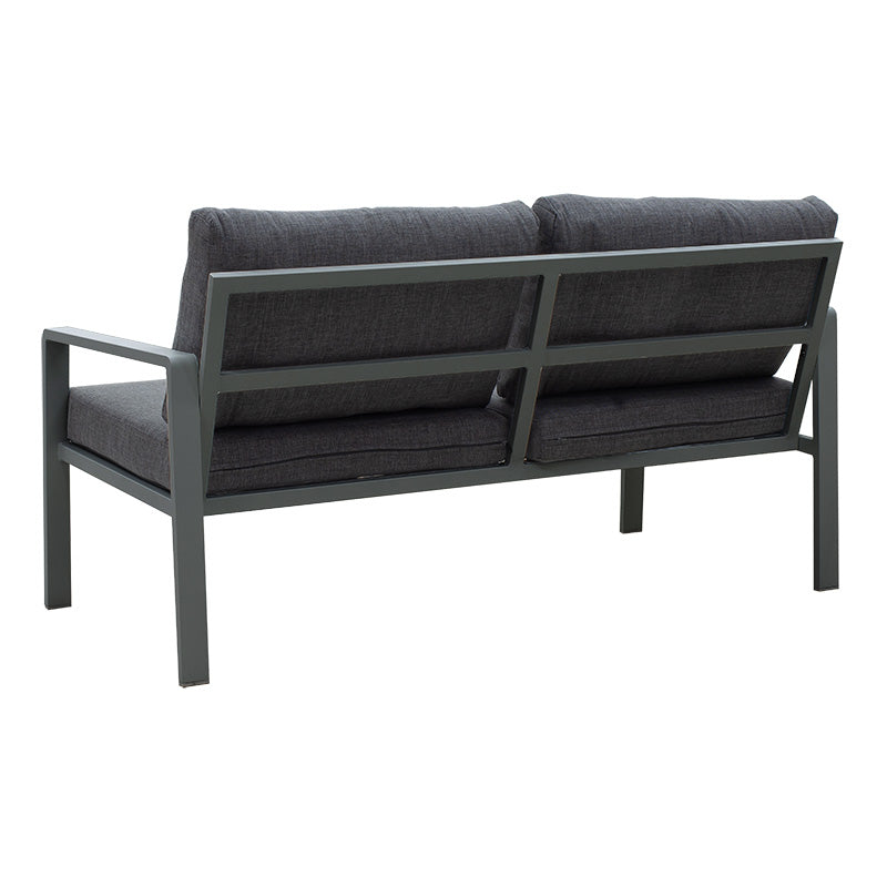 Lounge Ritchie set 4pcs aluminum-fabric dark grey