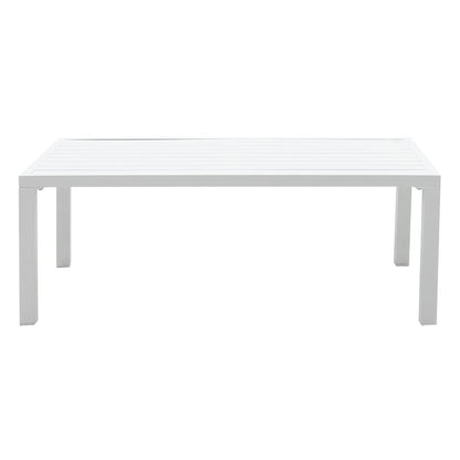 Lounge Ritchie set 4pcs aluminum white-fabric dark grey