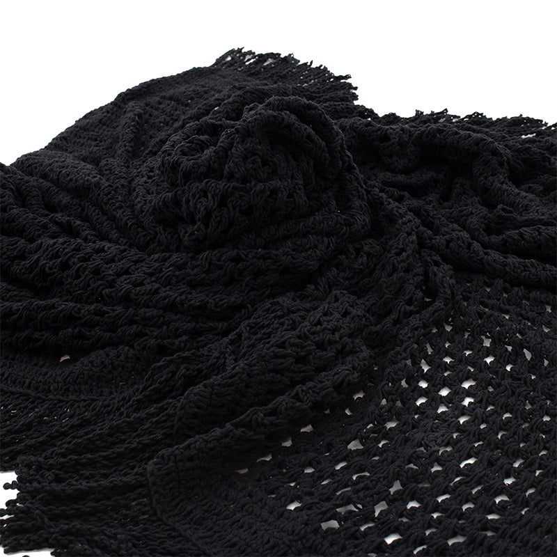 Day bed Roof pakoworld macrame black 4x4m