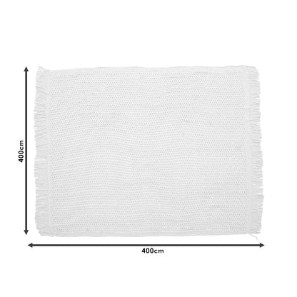 Day bed Roof pakoworld macrame black 4x4m