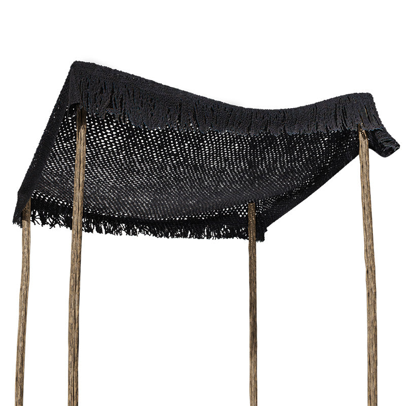 Day bed Roof pakoworld macrame black 4x4m
