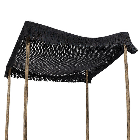 Day bed Roof pakoworld macrame black 4x4m