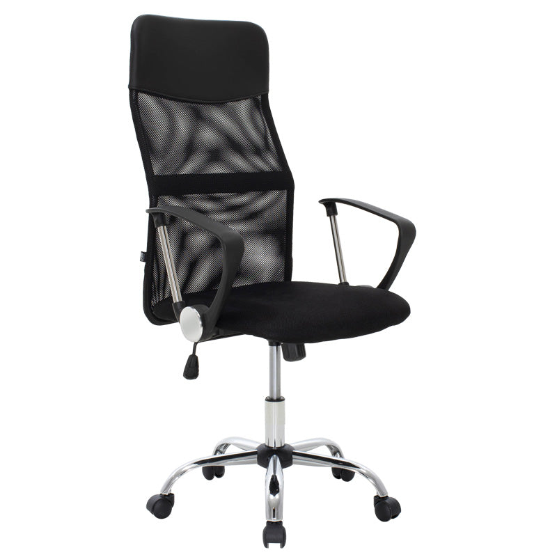 Director's office chair Joel I pakoworld mesh fabric black